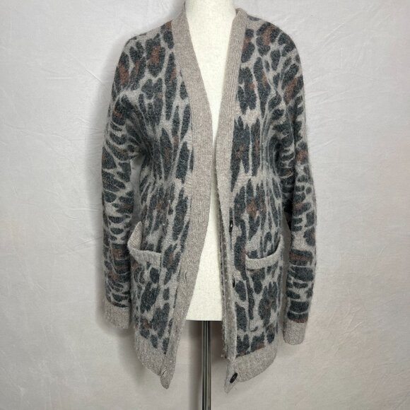 * Rails Clothing Oslo Leopard Cardigan - Size Small - Picture 7 of 12